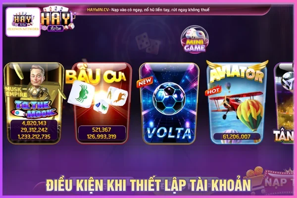 Hướng Dẫn Đăng Ký HAYWIN An Toàn, Nhanh Chóng 1 Điều kiện khi đăng ký HAYWIN
