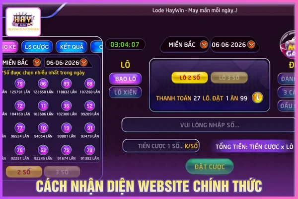 Nhận biết web nào là HAYWIN lừa đảo web nào không